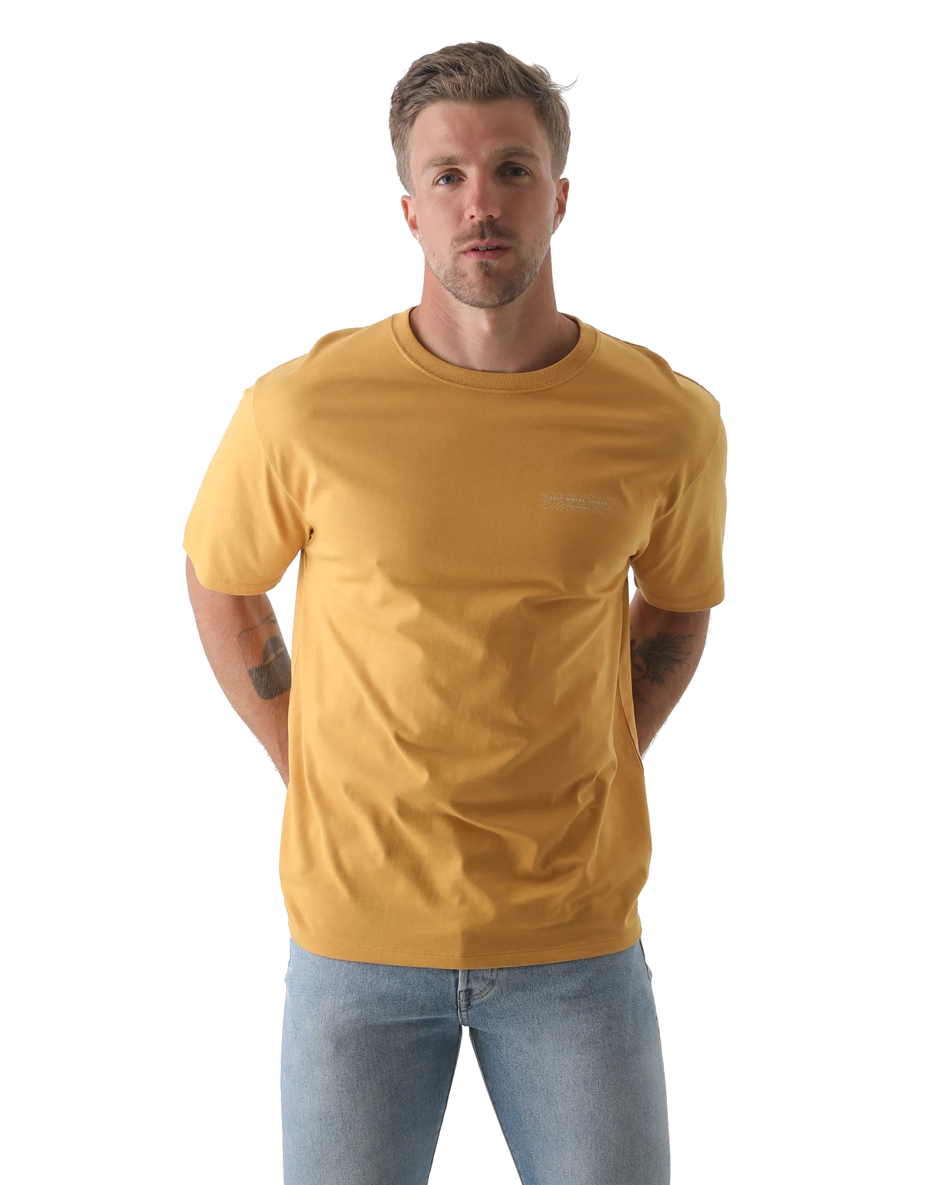 Map 3.0 T-Shirt in Faded Mustard