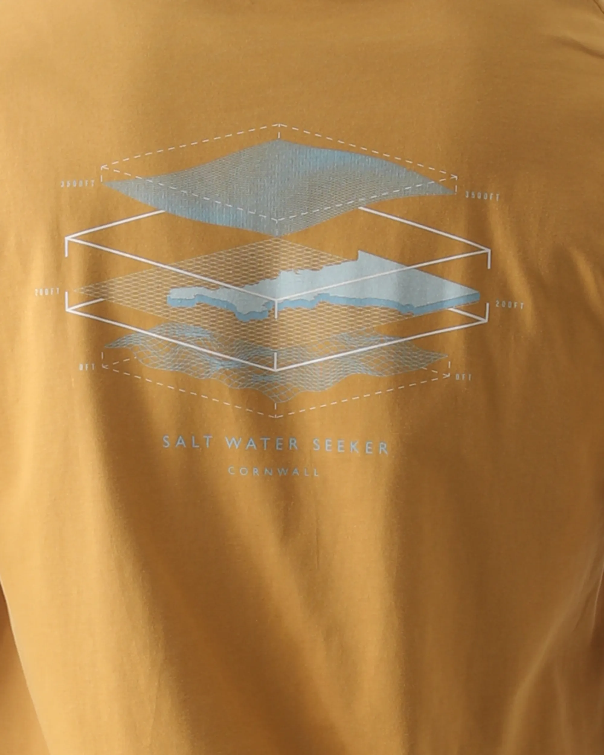 Map 3.0 T-Shirt in Faded Mustard