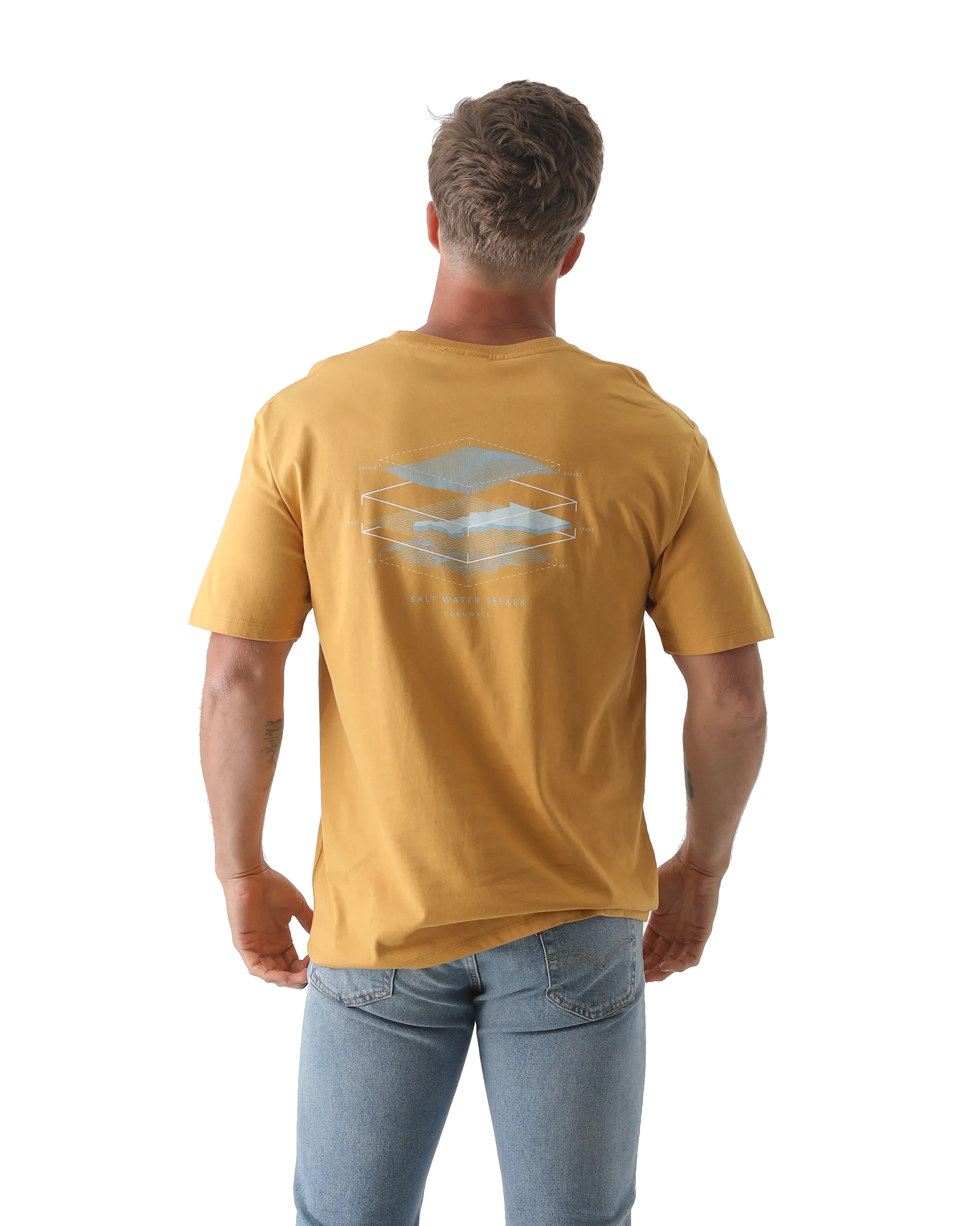 Map 3.0 T-Shirt in Faded Mustard