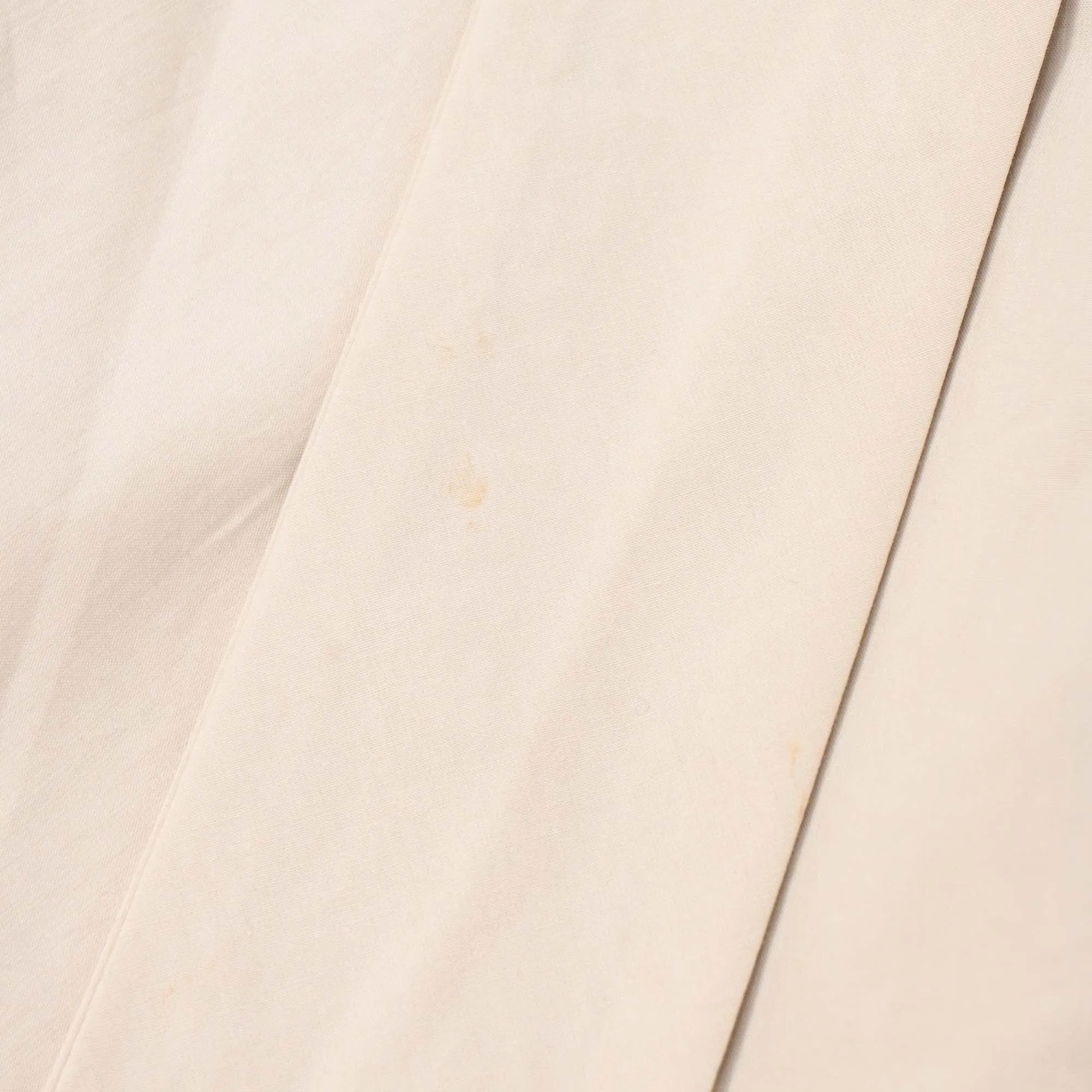 Marni Bow Pleated Short Sleeve Blouse in Beige Cotton