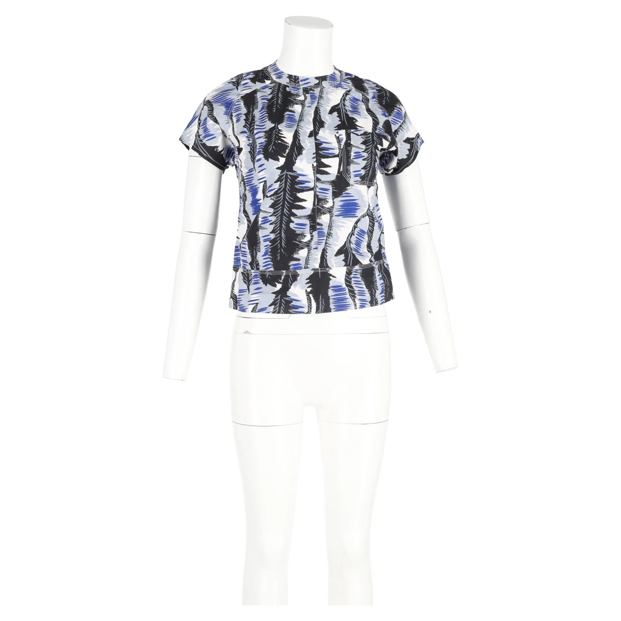 Marni Printed Crewneck T-Shirt in Multicolor Cotton