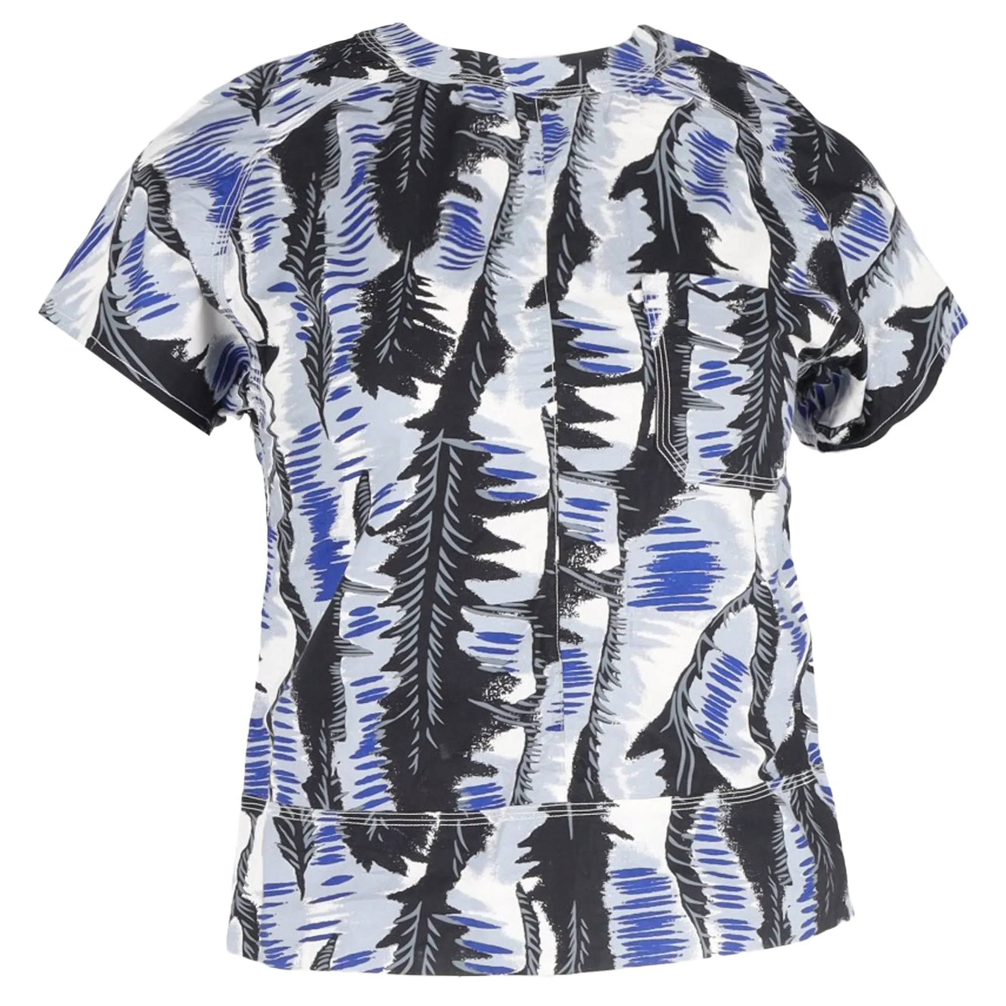 Marni Printed Crewneck T-Shirt in Multicolor Cotton