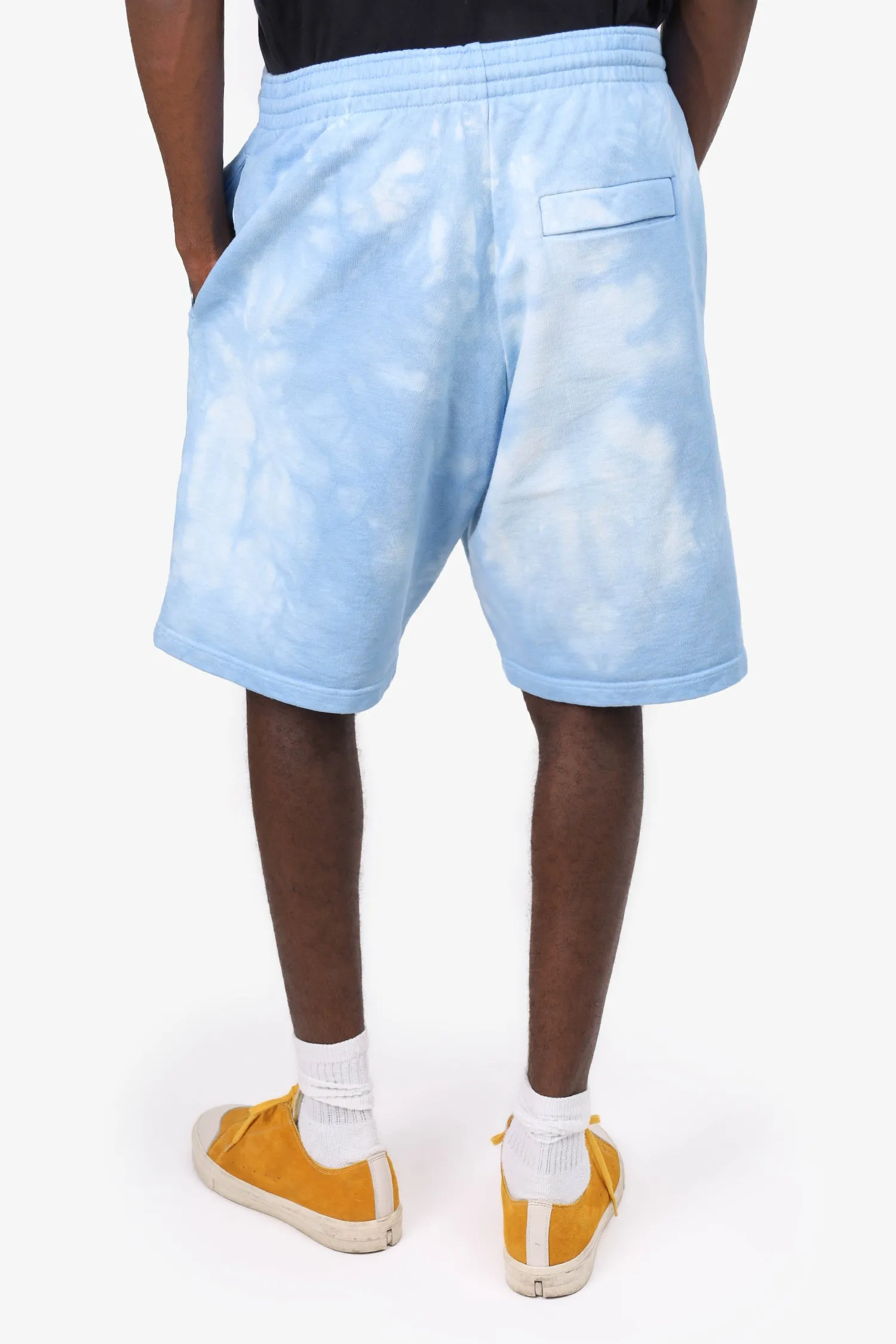 Martine Rose Blue Tie-Dye Print Jogger Shorts Size S Mens