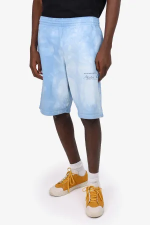 Martine Rose Blue Tie-Dye Print Jogger Shorts Size S Mens