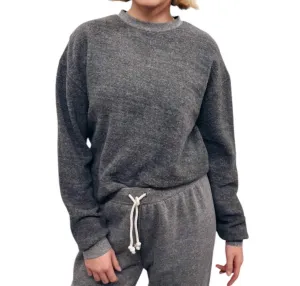 Mayer Reversible Fleece Long Sleeve Crew In Gray