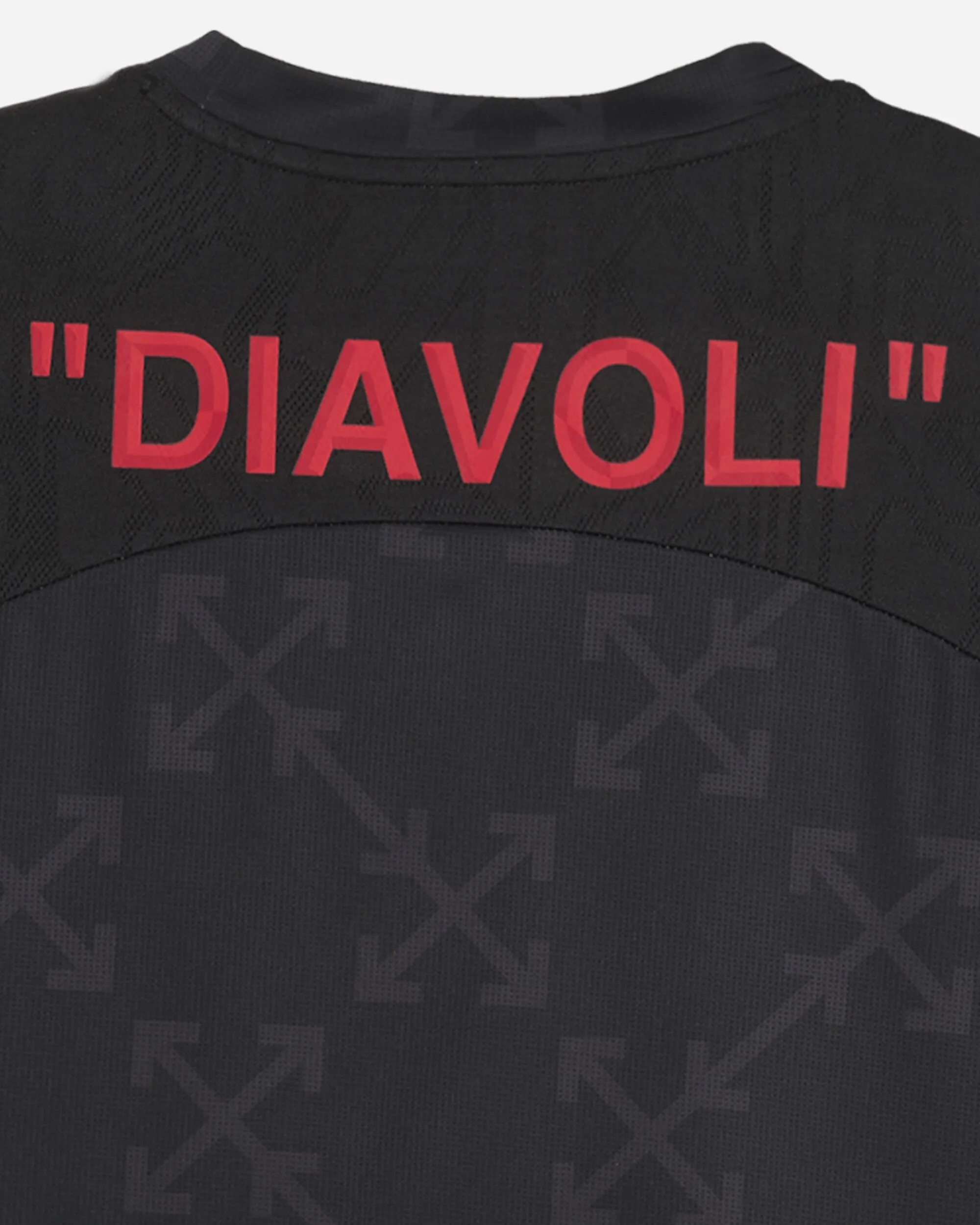 Men's AC Milan x Off-White Prematch Jersey Black / Red