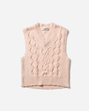 Men's Cable Michigan Tank Delicate Pink