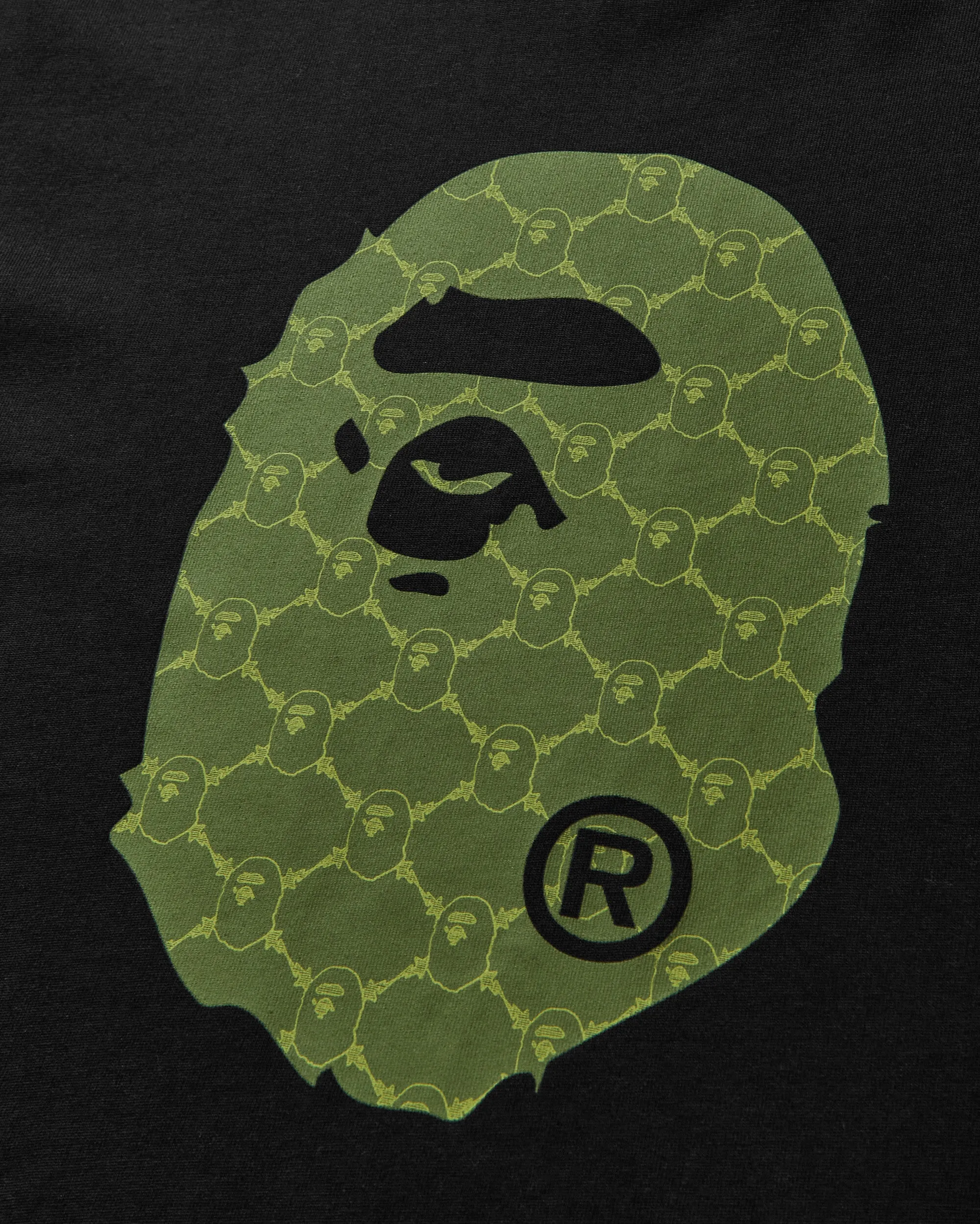 Men's College Monogram Ape Head T-Shirt Black
