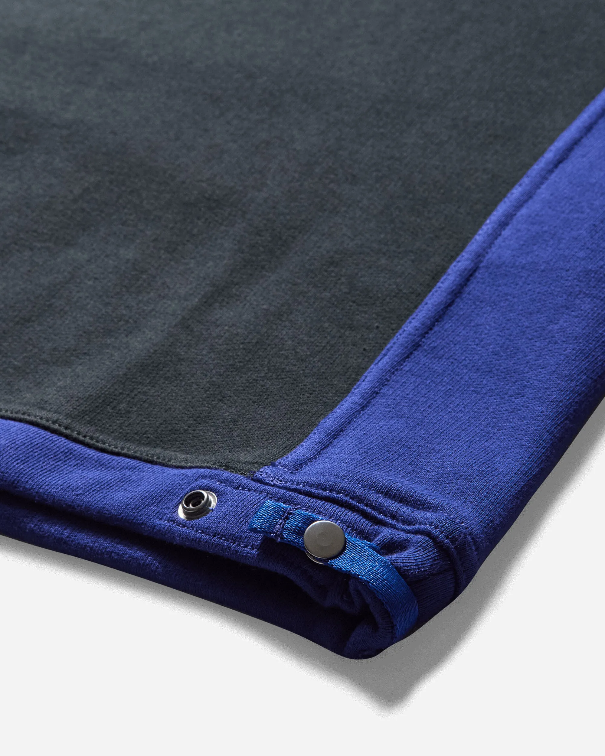 Men's Cotton Fleece Half Zip Sweatshirt Navy Blue
