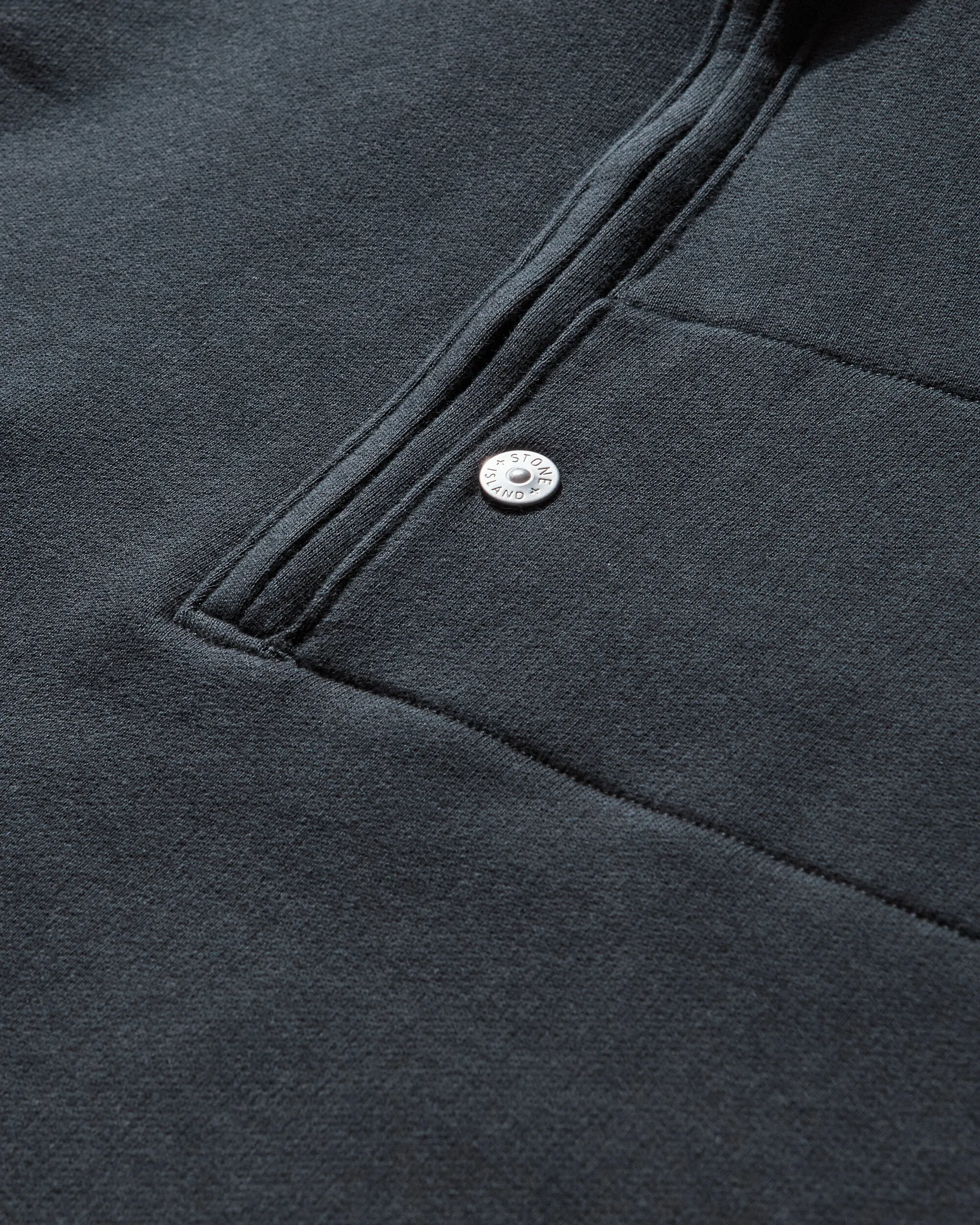 Men's Cotton Fleece Half Zip Sweatshirt Navy Blue