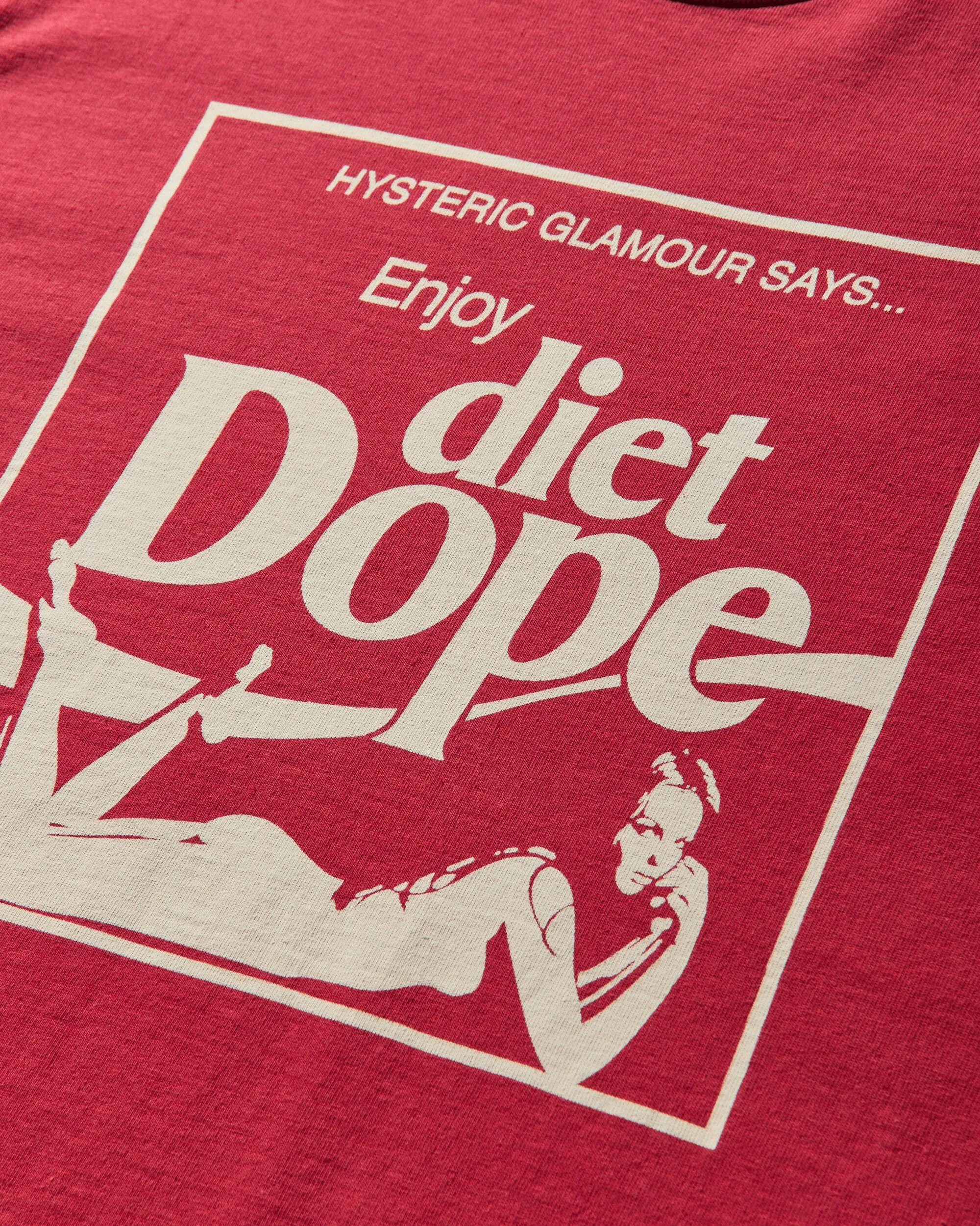 Men's Diet Dope Longsleeve T-Shirt Red