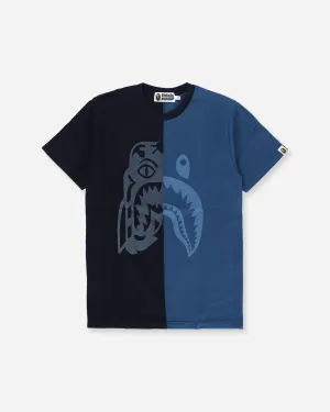 Men's Half Tiger Shark T-Shirt Indigo