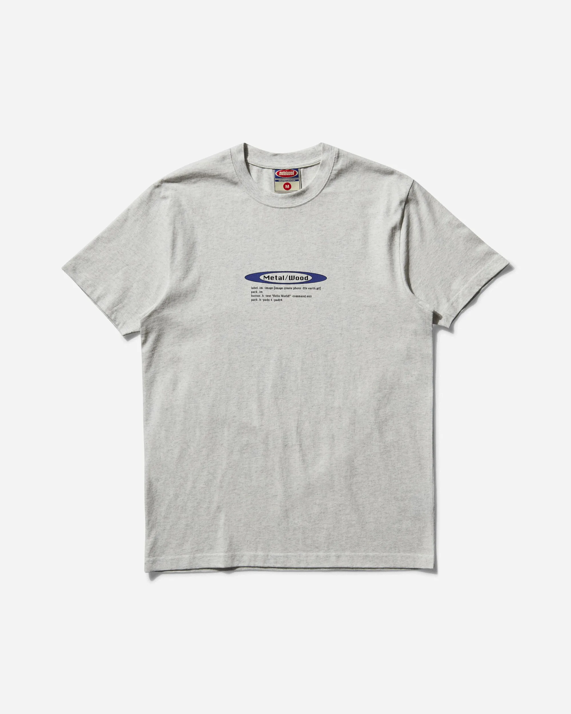 Men's Hello World T-Shirt Heather Grey
