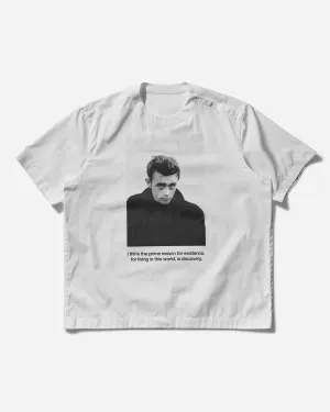 Men's James Dean Cotton Poplin T-Shirt Off White