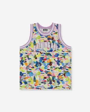 Men's Multi Camo Basketball Top White