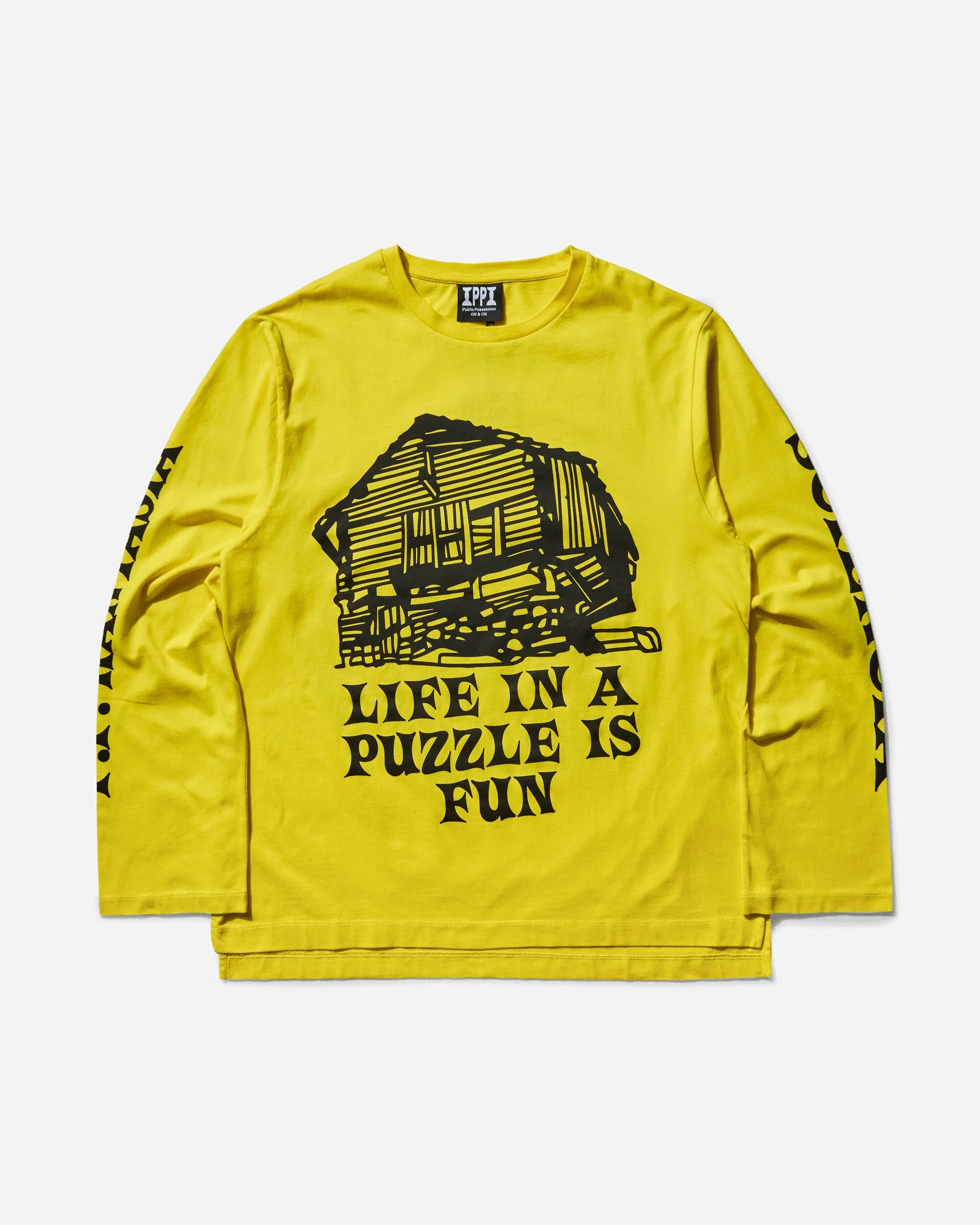 Men's Phantasia Sciencia Longsleeve T-Shirt Yellow