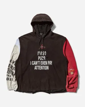 Men's Reconstructed Long Sleeve Hoodie Multicolor