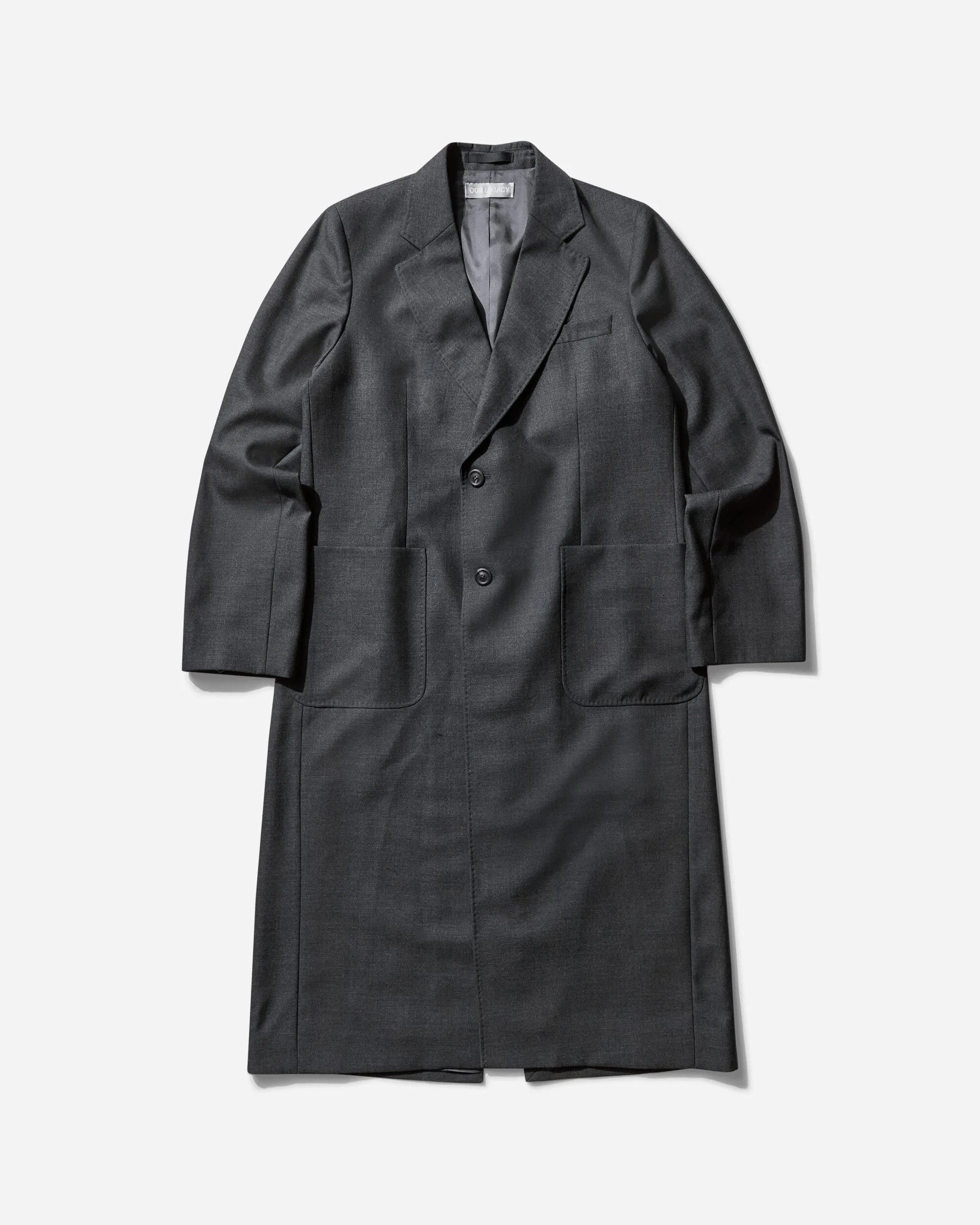 Men's Robe Overcoat Charcoal