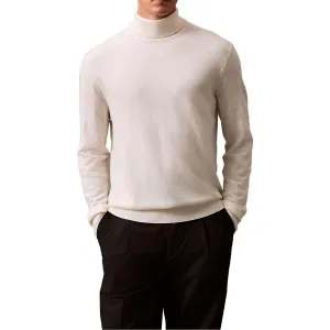 Mens Solid Knit Turtleneck Sweater