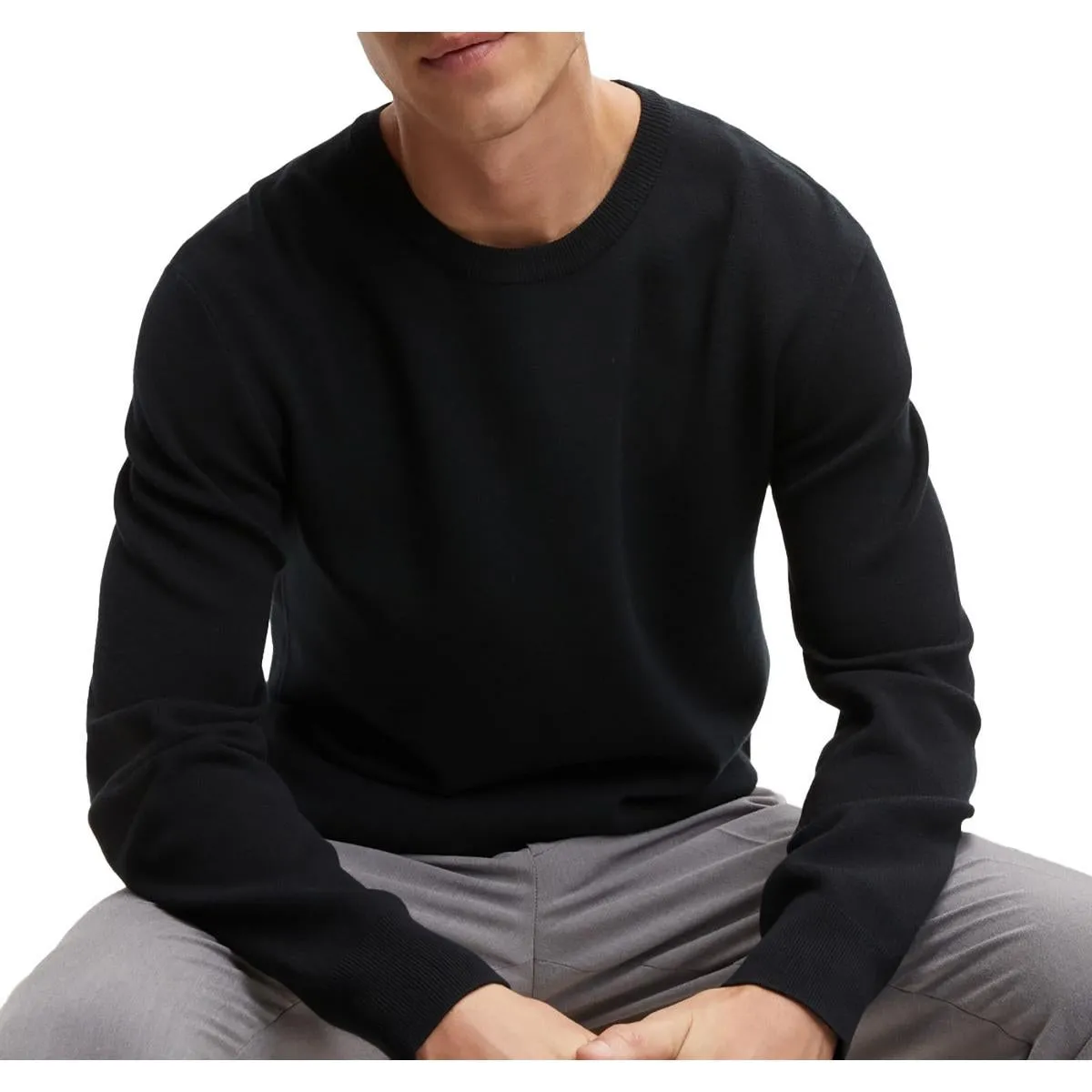 Mens Solid Rayon Sweatshirt
