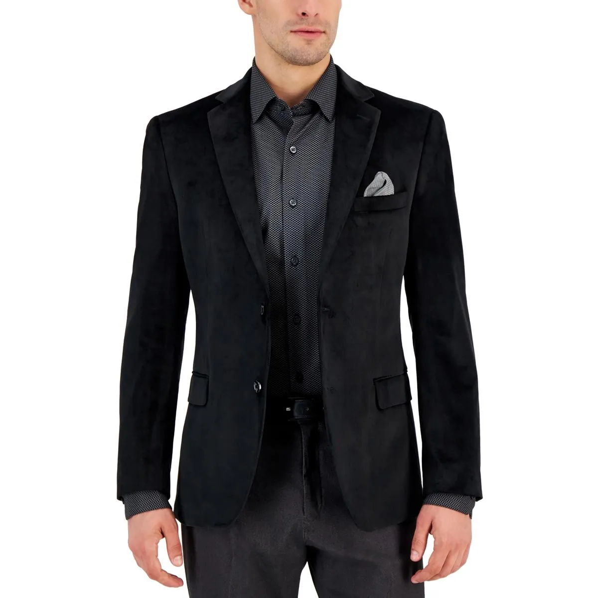 Mens Solid Velvet Sportcoat