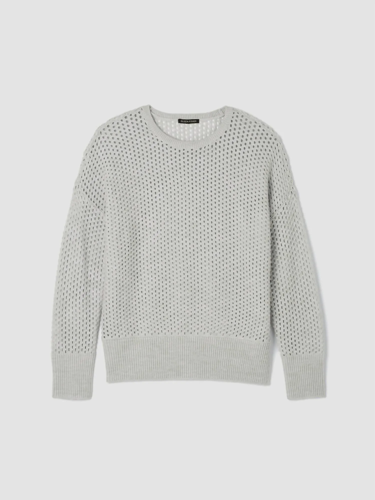Merino Crew Neck Top In Sea Salt