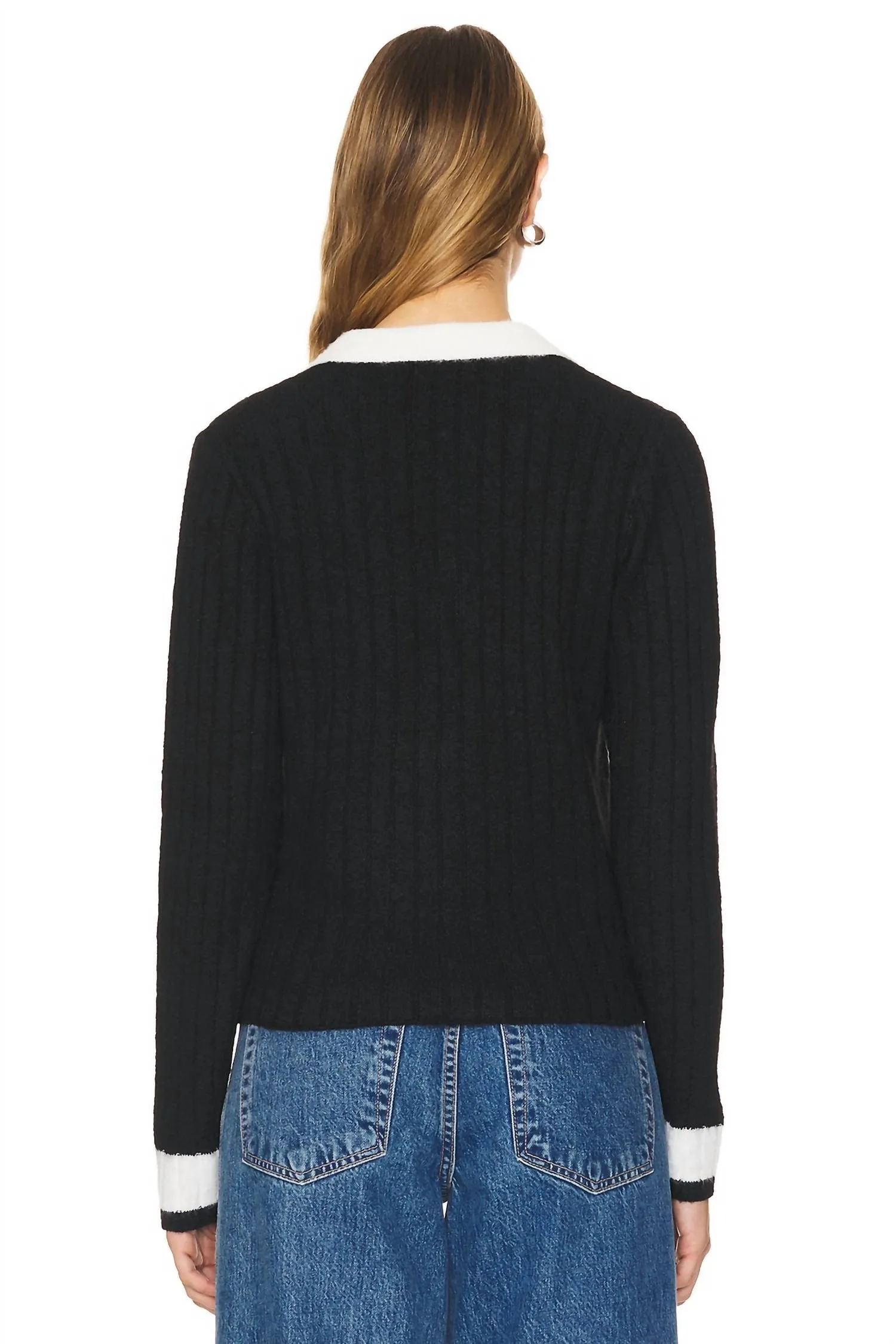 Millie Fitted Polo In Black