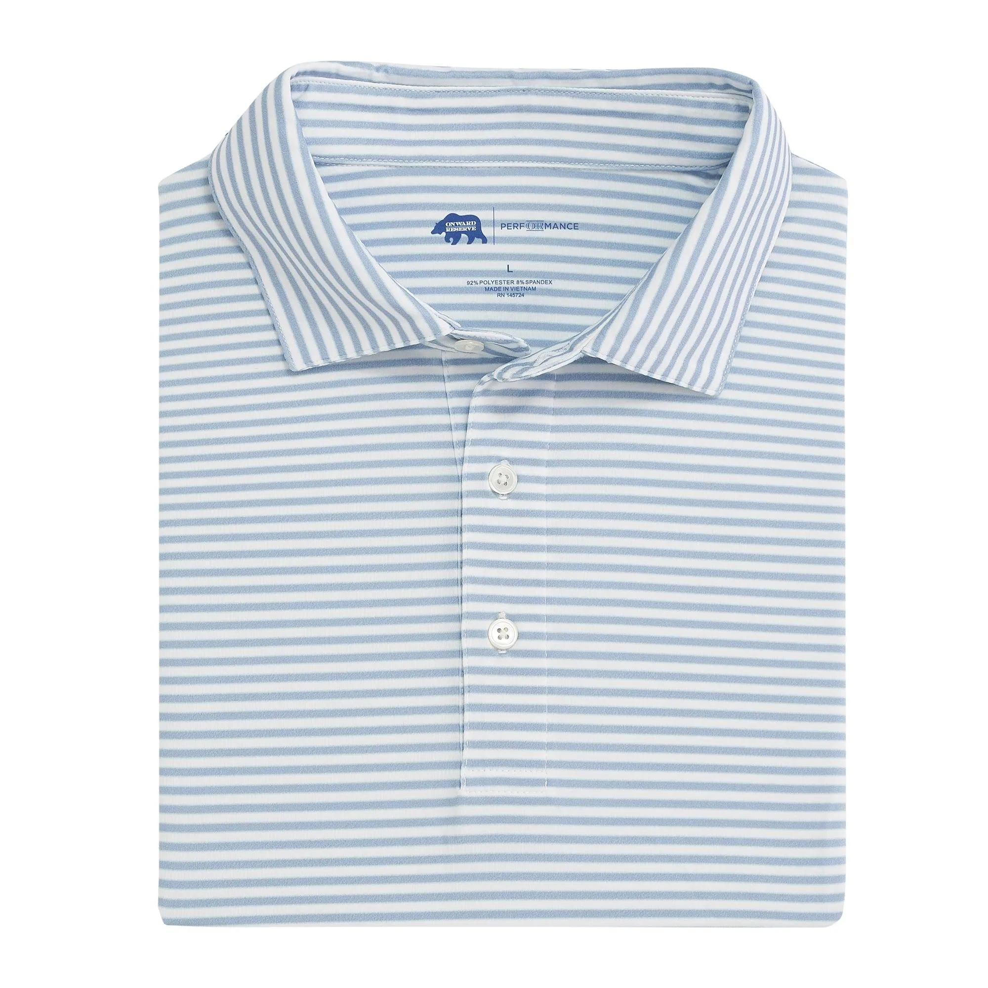 Mulligan Stripe Performance Polo