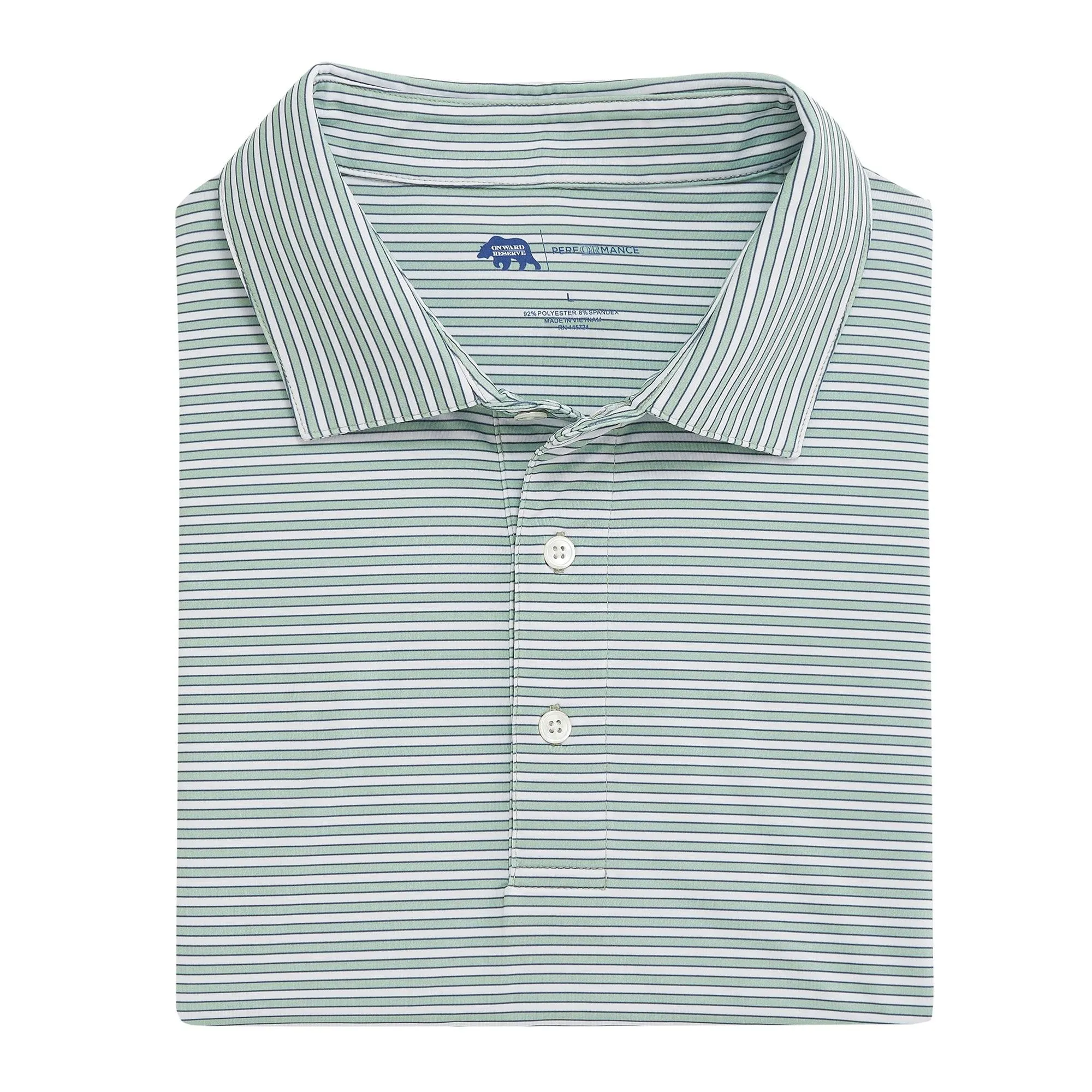 Mulligan Stripe Performance Polo