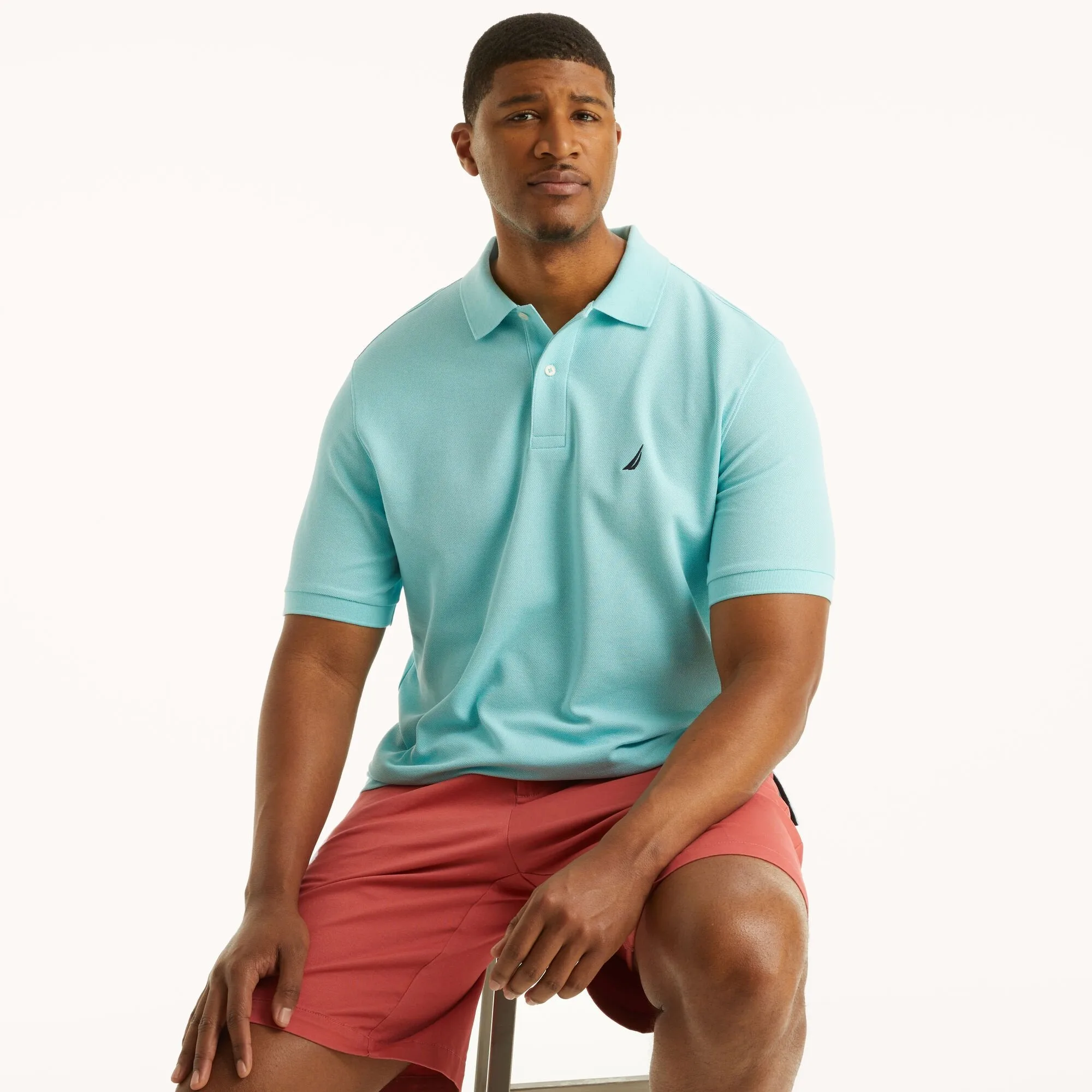 Nautica Mens Big & Tall Classic Fit Deck Polo