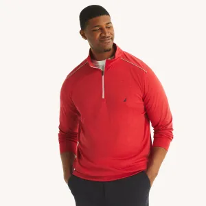 Nautica Mens Big & Tall Quarter-Zip Sweatshirt