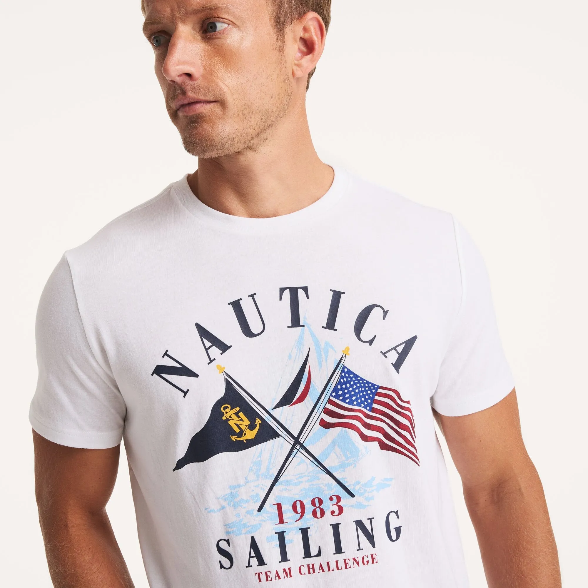 Nautica Mens J-Class Graphic T-Shirt