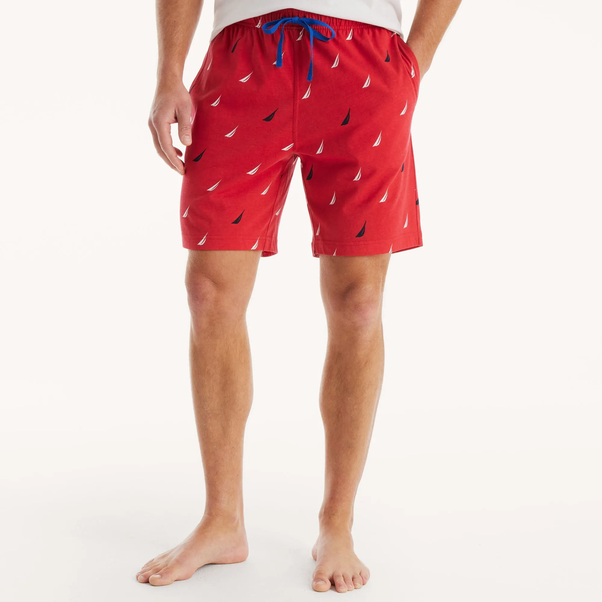Nautica Mens J-Class Print Sleep Short