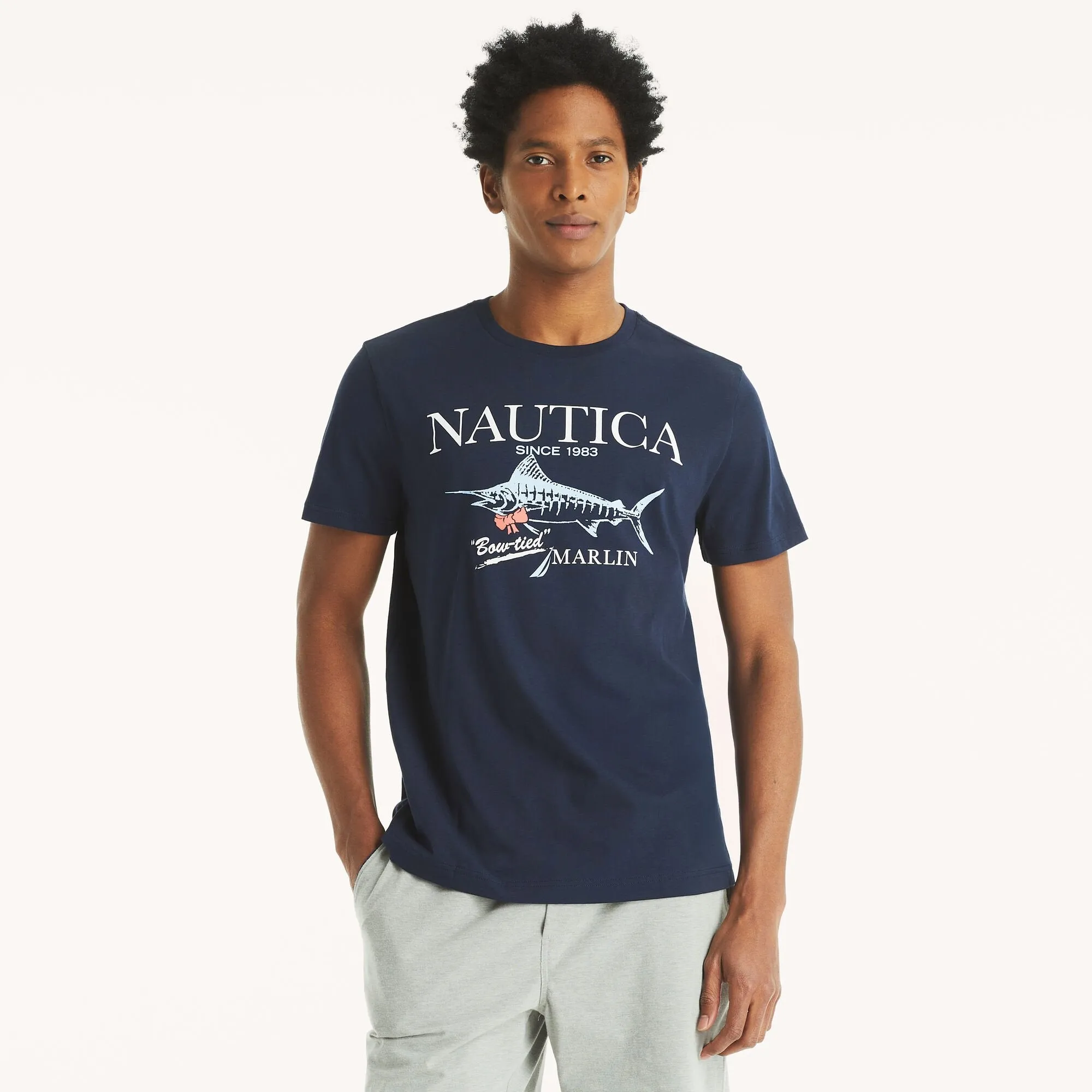 Nautica Mens Marlin Graphic T-Shirt