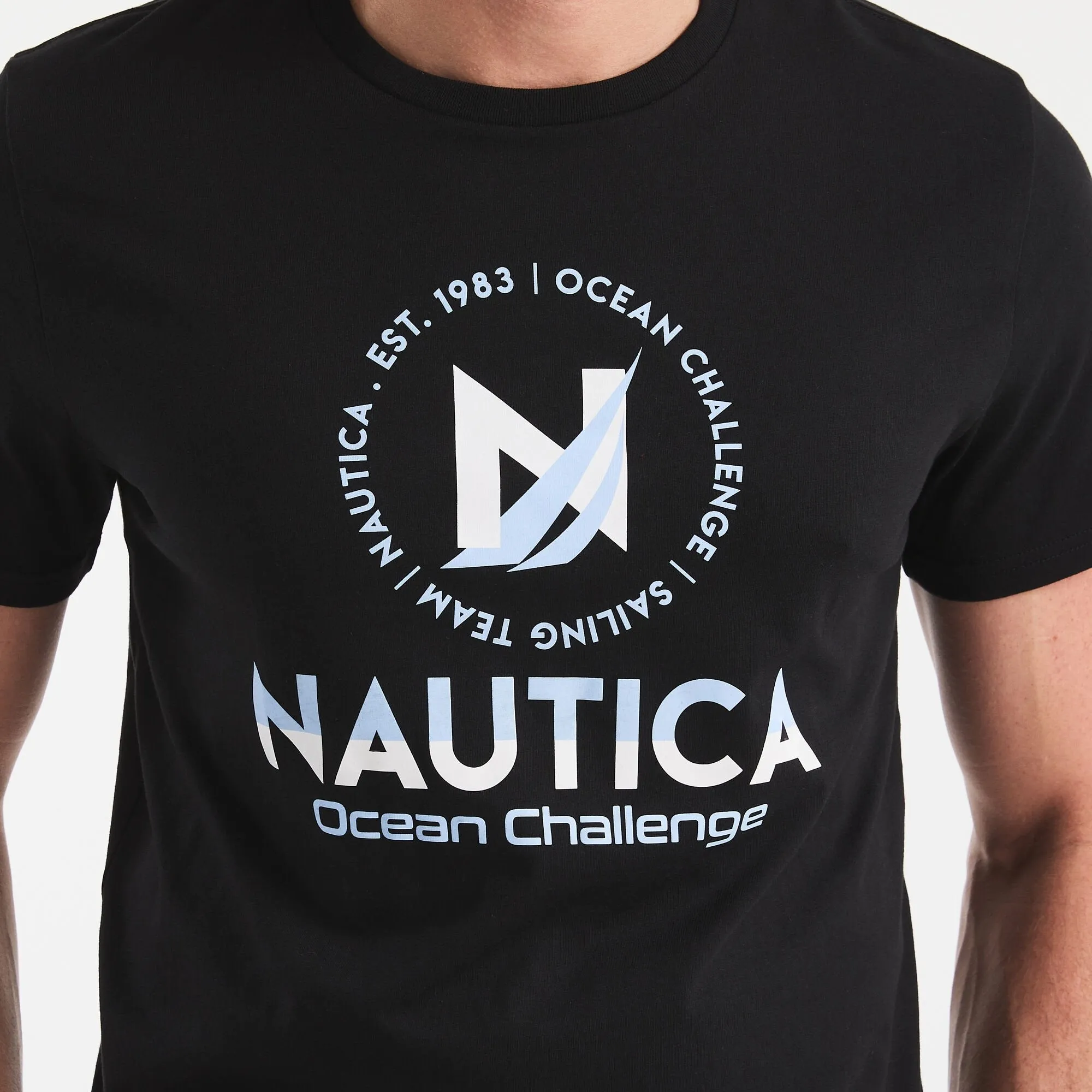 Nautica Mens Ocean Challenge Graphic T-Shirt