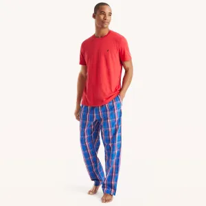 Nautica Mens Plaid Pajama Pant Set