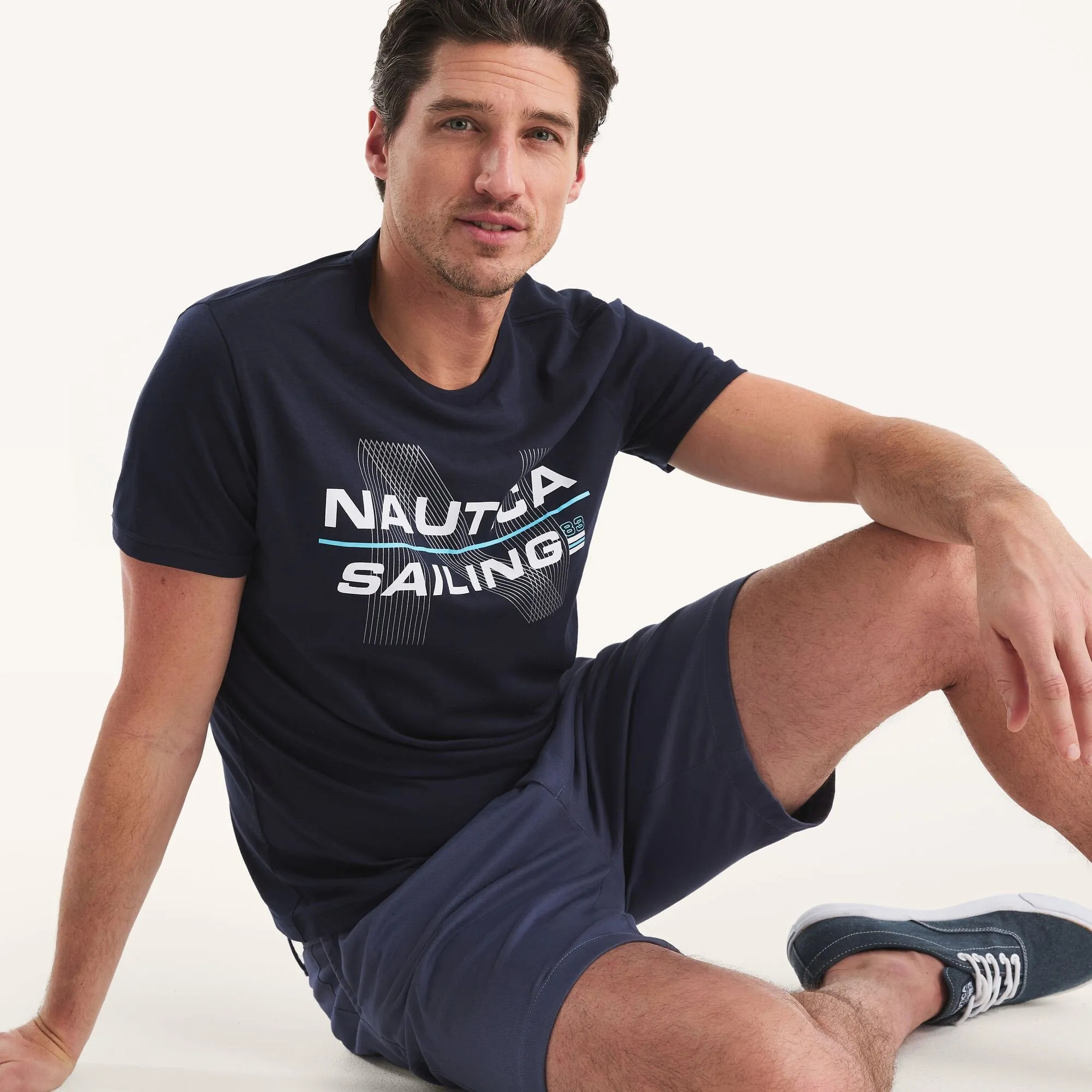 Nautica Mens Sailing '83 Graphic T-Shirt