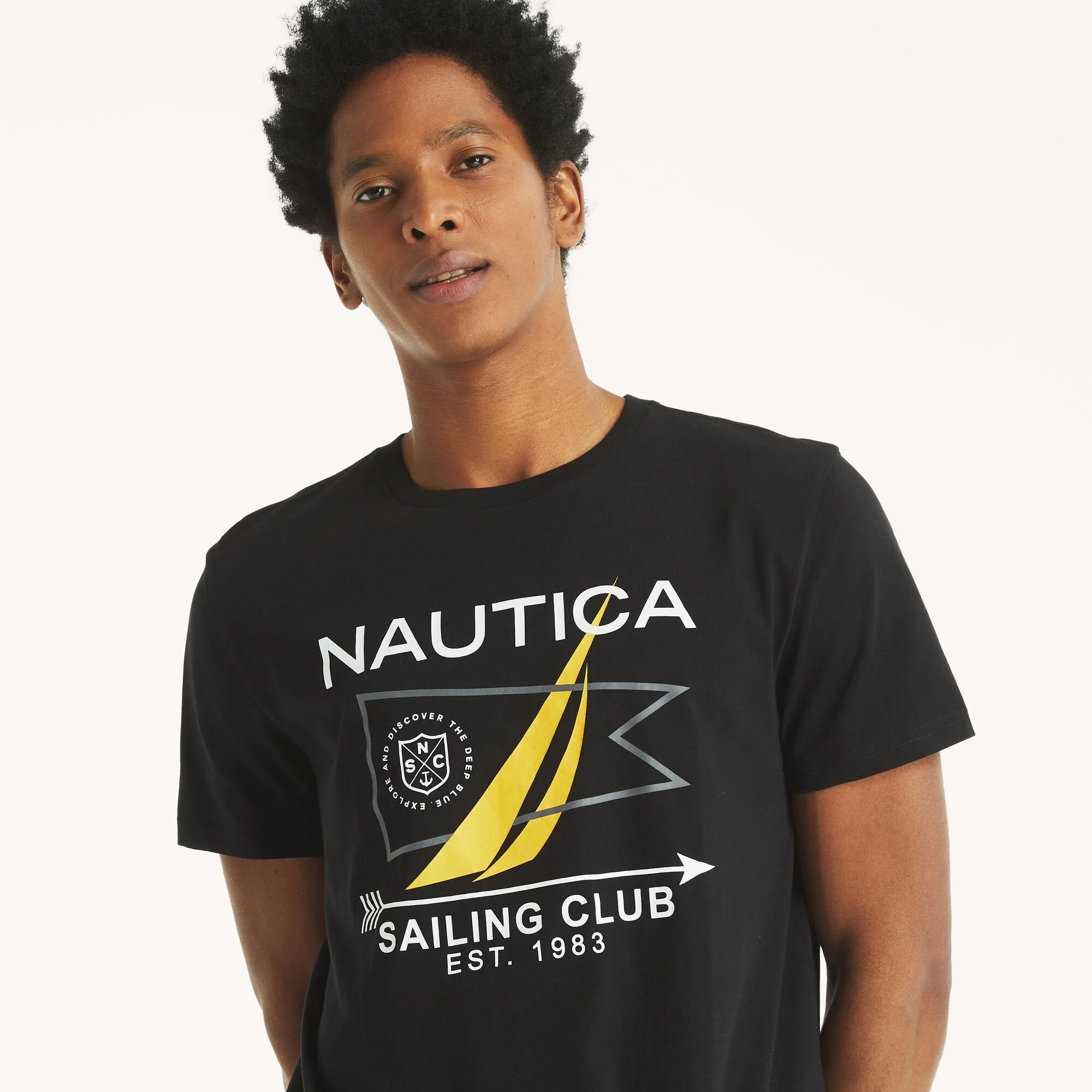 Nautica Mens Sailing Club Graphic T-Shirt