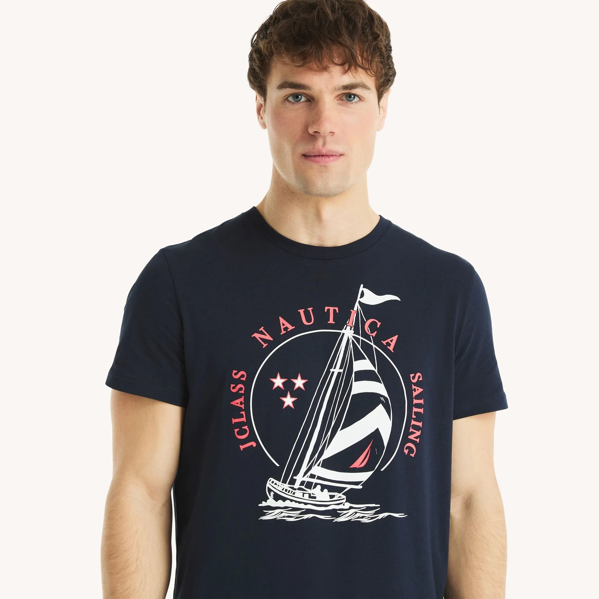 Nautica Mens Sailing Graphic T-Shirt