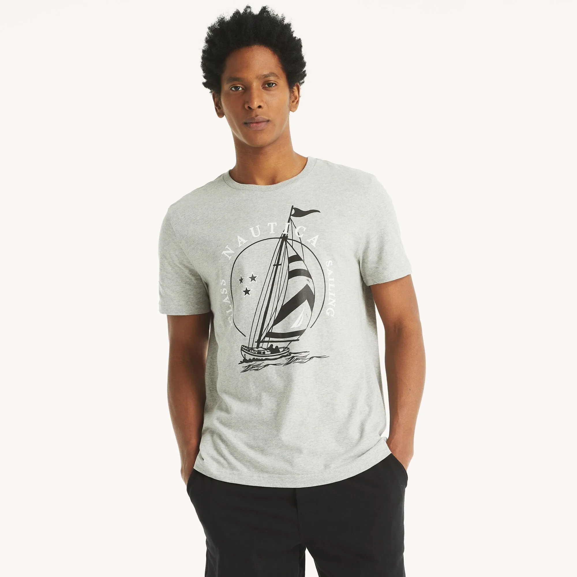Nautica Mens Sailing Graphic T-Shirt
