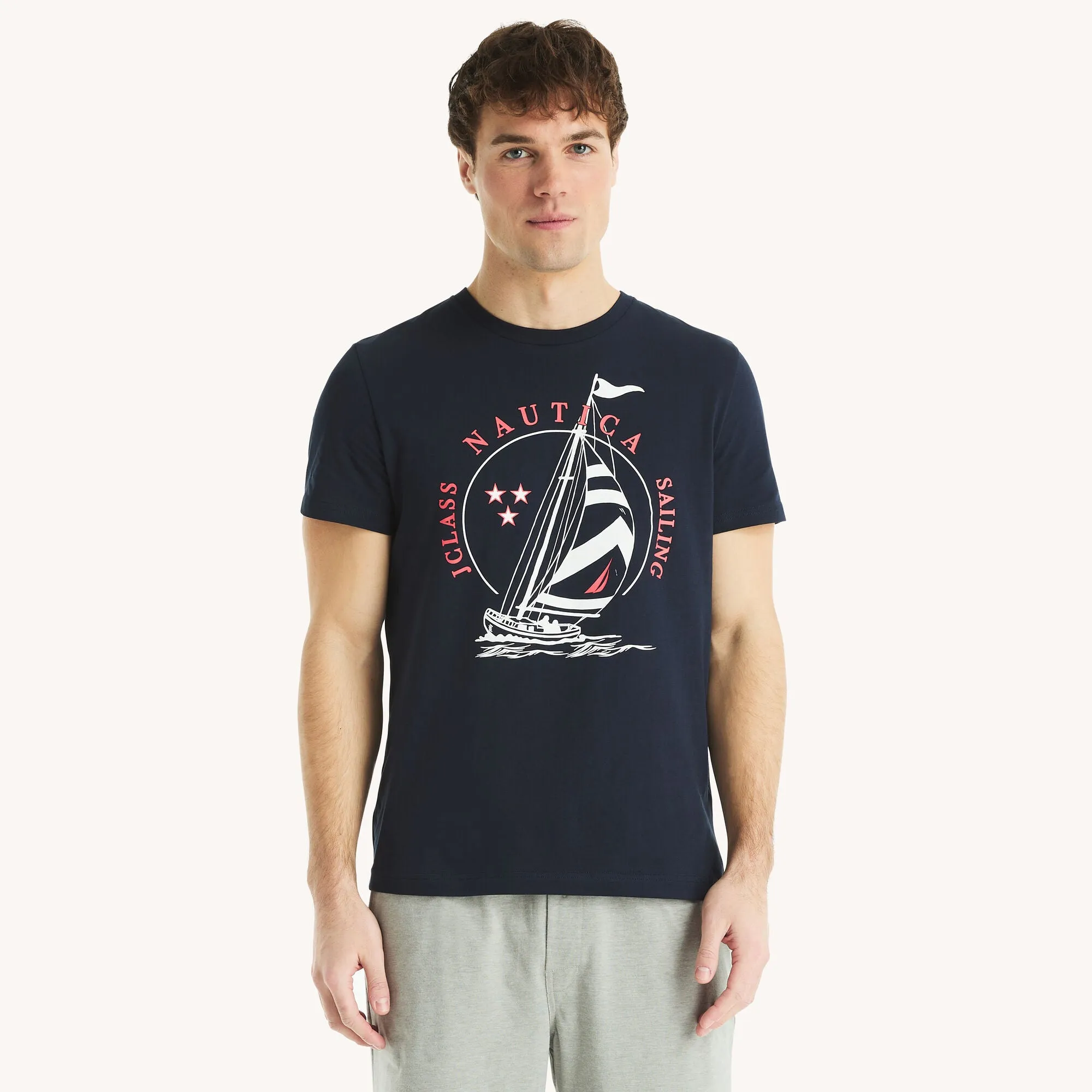 Nautica Mens Sailing Graphic T-Shirt