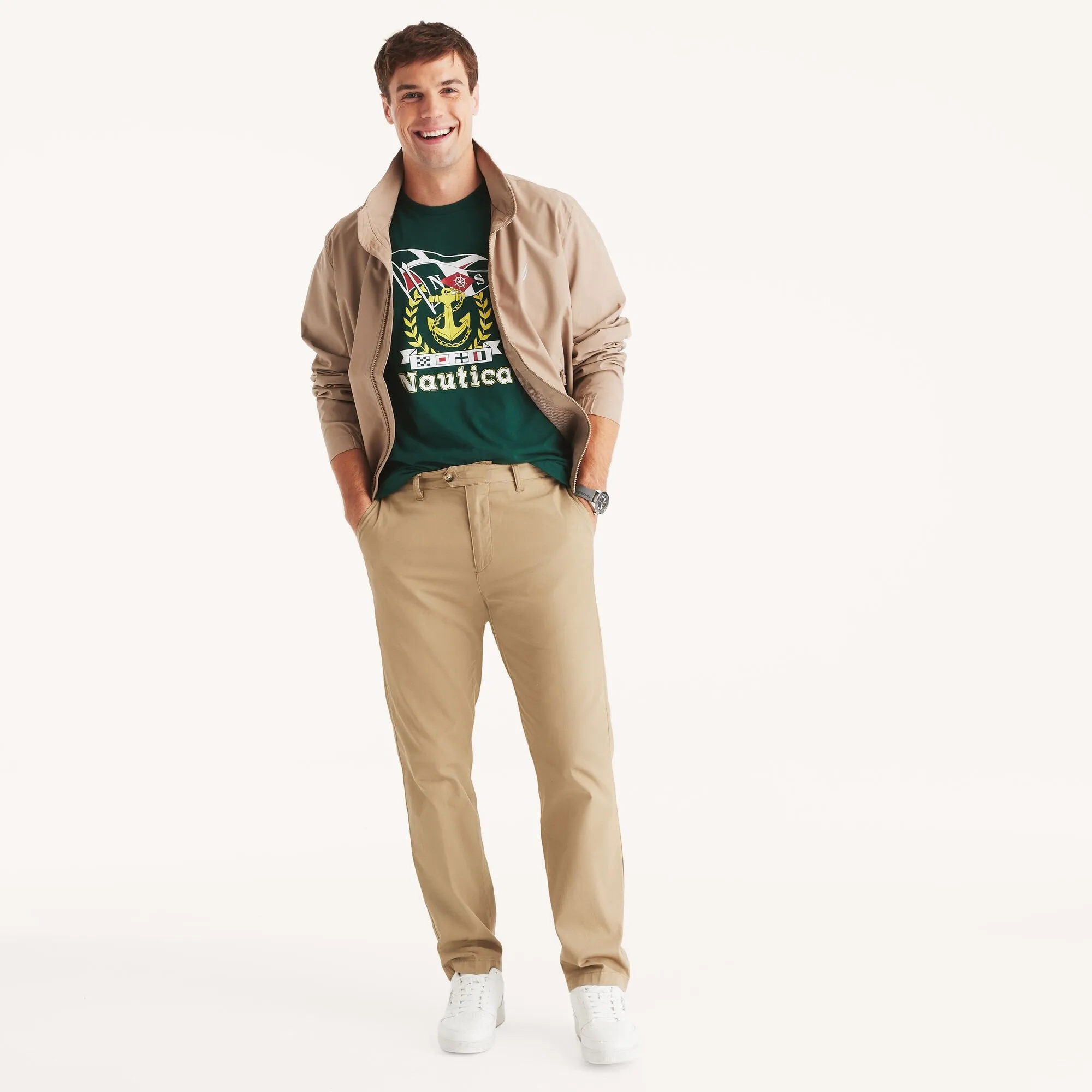 Nautica Mens Sailing Heritage Graphic T-Shirt