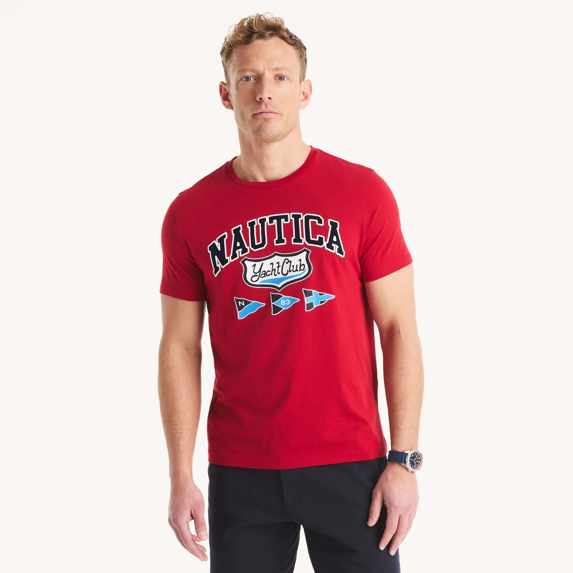 Nautica Mens Yacht Club Graphic T-Shirt
