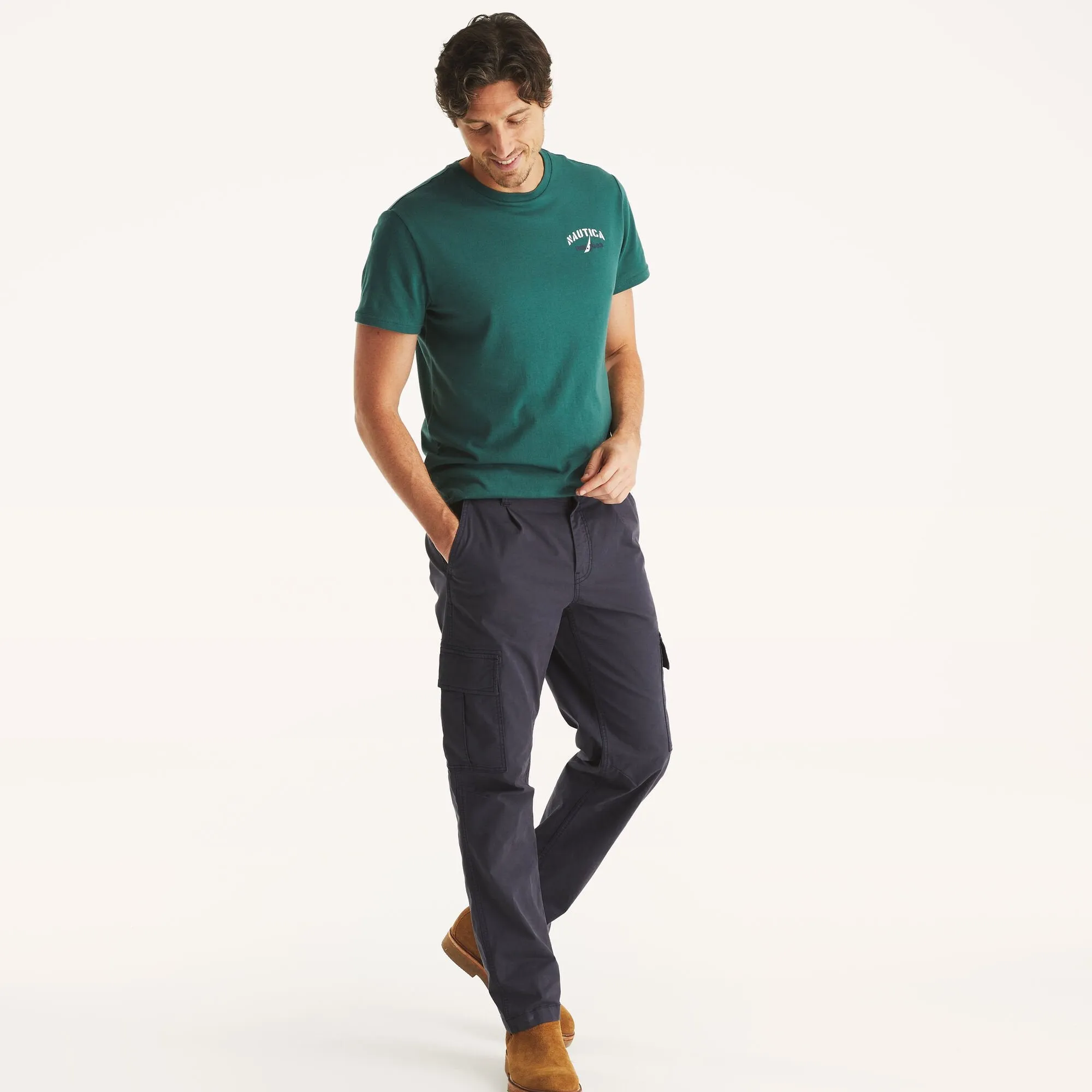 Nautica Mens Yacht Racing Graphic T-Shirt