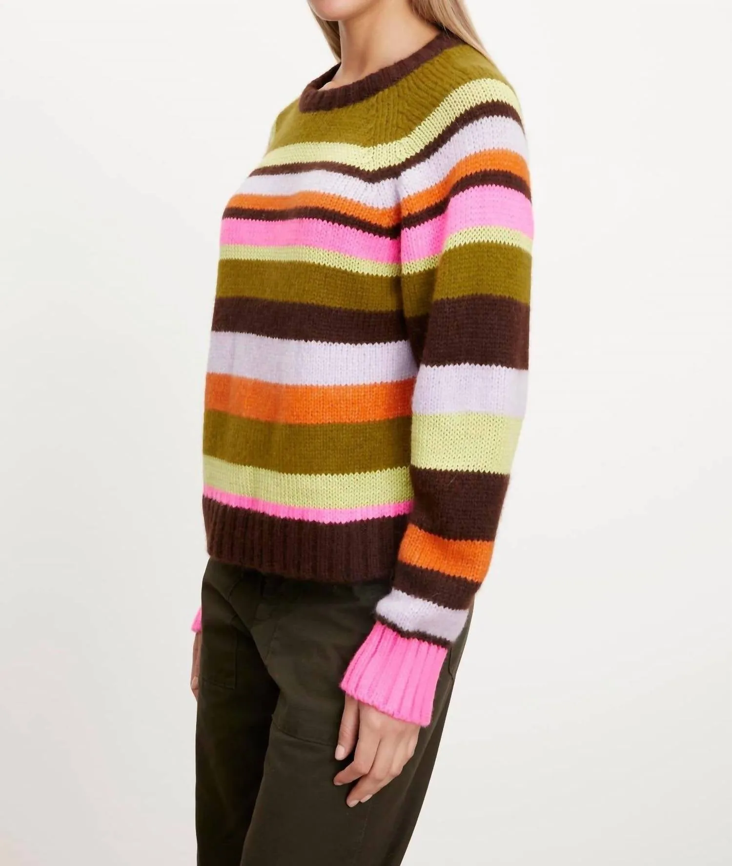Nessie Crew Sweater In Multi