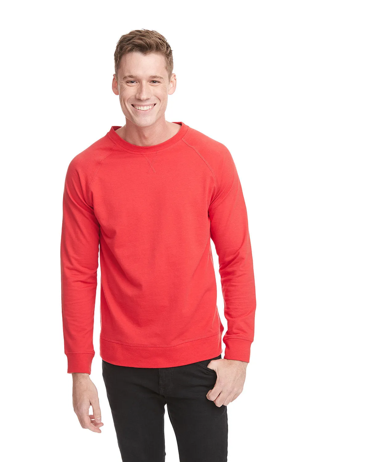 Next Level N9000 Unisex French Terry Raglan Crew