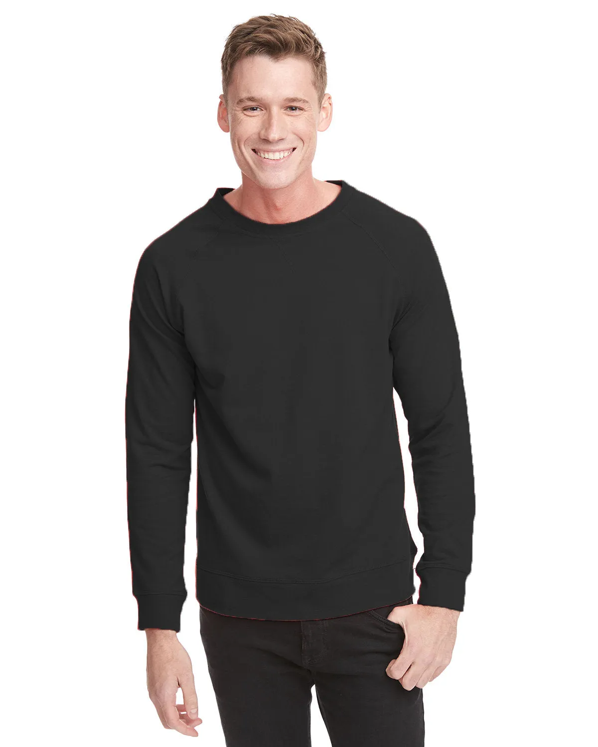 Next Level N9000 Unisex French Terry Raglan Crew