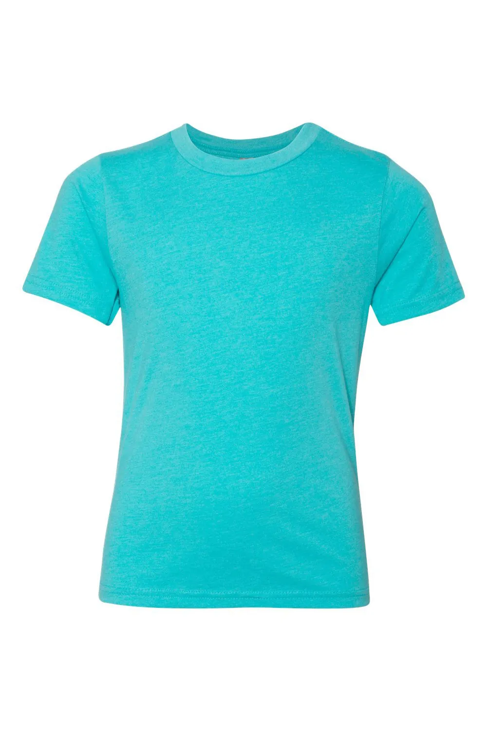 Next Level Youth CVC Jersey Short Sleeve Crewneck T-Shirt - Tahiti Blue