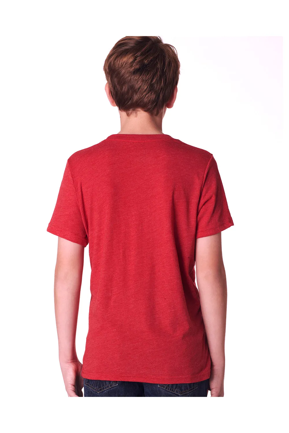 Next Level Youth Jersey Short Sleeve Crewneck T-Shirt - Vintage Red