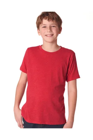 Next Level Youth Jersey Short Sleeve Crewneck T-Shirt - Vintage Red